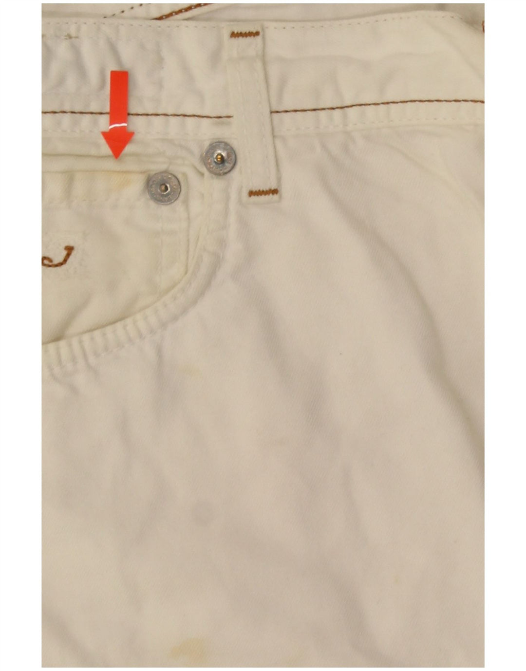 Jacob Cohen Mens Straight Jeans W35 L34 White