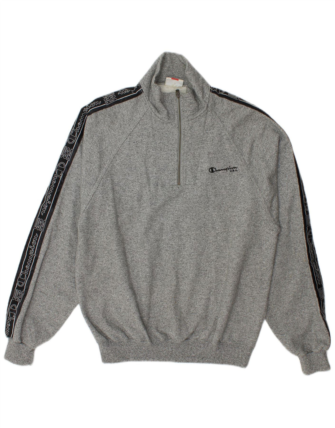 Champion Mens Graphic Full Tracksuit Medium Grey Flecked Cotton