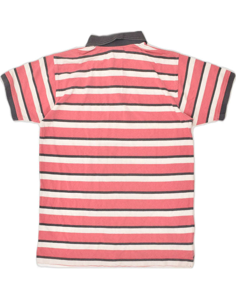 LEE Mens Polo Shirt Medium Pink Striped Cotton | Vintage Lee | Thrift | Second-Hand Lee | Used Clothing | Messina Hembry 