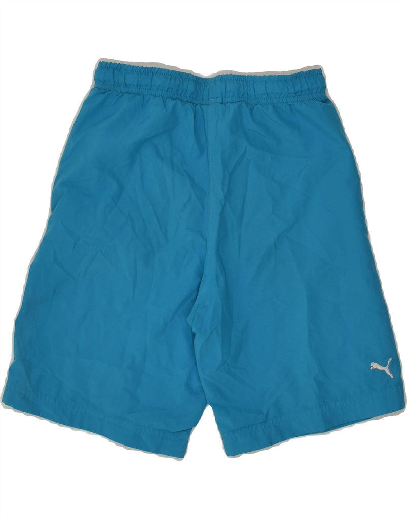 PUMA Boys Sport Shorts 9-10 Years Blue | Vintage Puma | Thrift | Second-Hand Puma | Used Clothing | Messina Hembry 