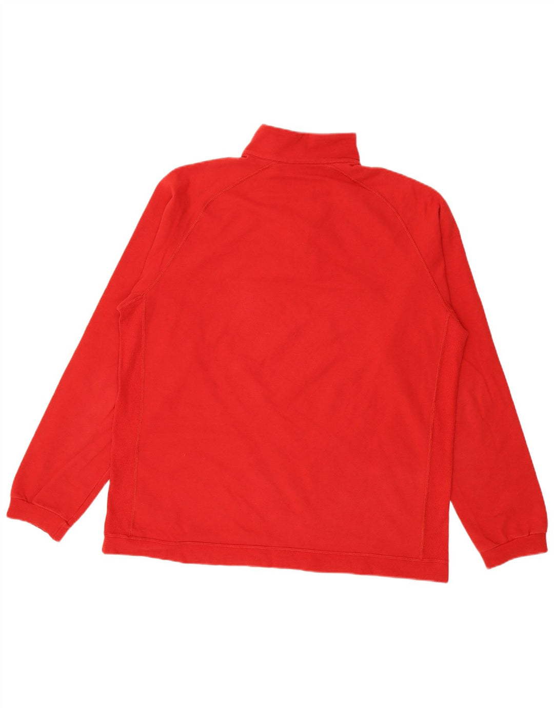 Champion Mens Graphic Zip Neck Sweatshirt Jumper 2XL Red Cotton