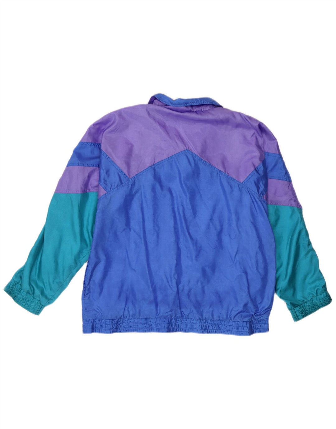 Vintage Girls Tracksuit Top Jacket 15-16 Years Multicoloured Colourblock