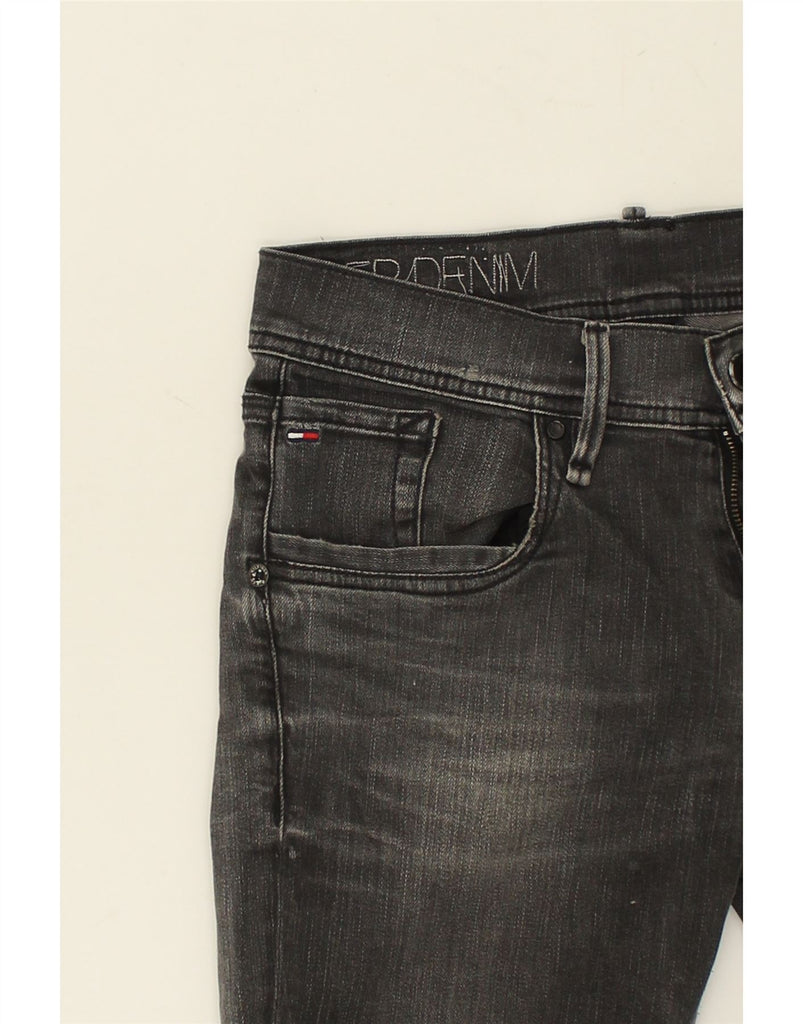 TOMMY HILFIGER Womens Straight Jeans W30 L32 Black Cotton | Vintage Tommy Hilfiger | Thrift | Second-Hand Tommy Hilfiger | Used Clothing | Messina Hembry 