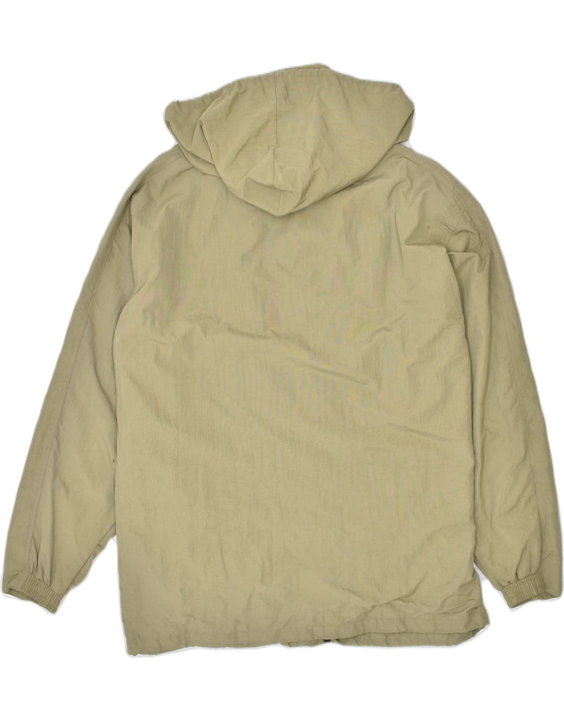 DIADORA Mens Hooded Rain Jacket UK 42 XL Beige Polyamide | Vintage Diadora | Thrift | Second-Hand Diadora | Used Clothing | Messina Hembry 