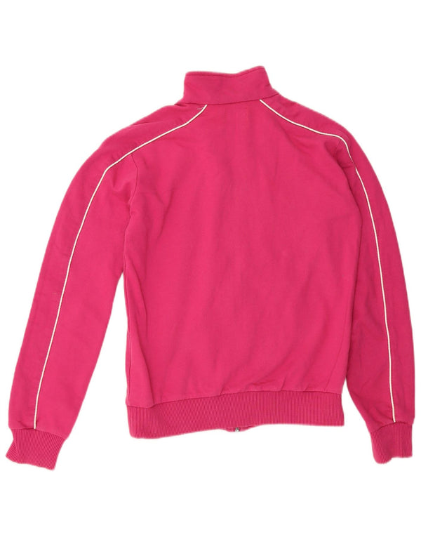 Kappa Womens Tracksuit Top Jacket UK 14 Large Pink Cotton Sports