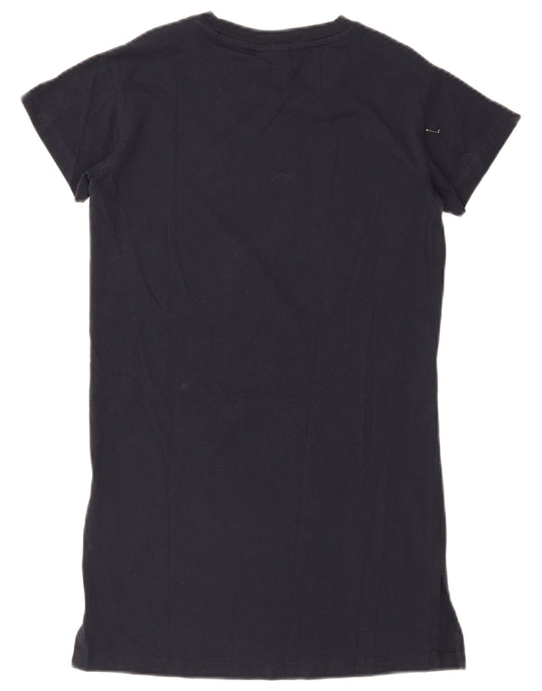 Champion Girls Graphic T-Shirt Dress 9-10 Years Navy Blue Cotton