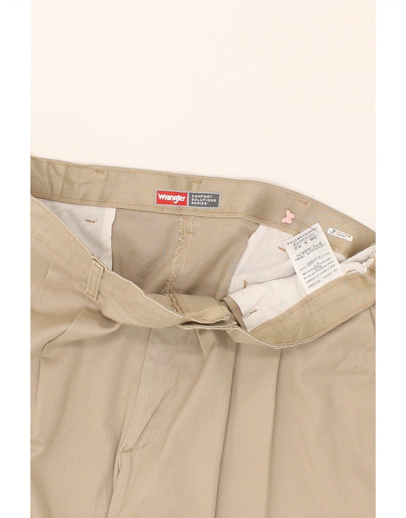 WRANGLER Mens Pegged Casual Trousers W36 L32 Beige Cotton | Vintage Wrangler | Thrift | Second-Hand Wrangler | Used Clothing | Messina Hembry 