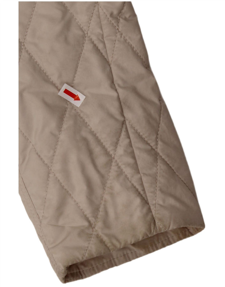GERRY WEBER Womens Quilted Jacket UK 14 Large Beige