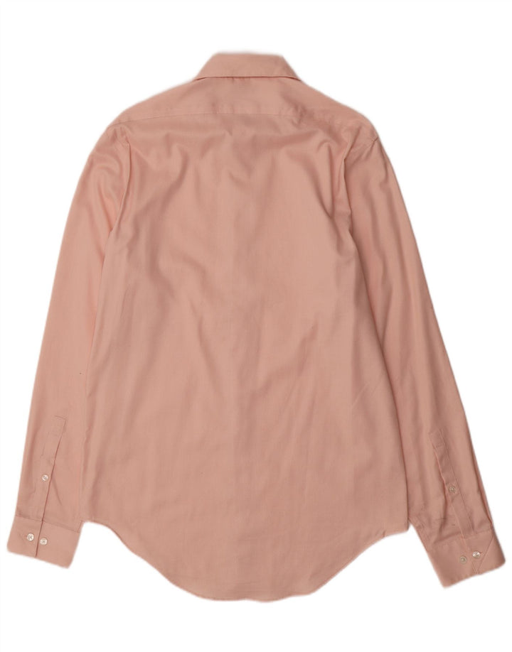 CALVIN KLEIN Mens Slim Fit Shirt Size 15 Medium Pink Cotton