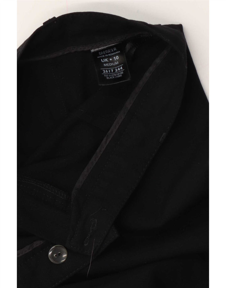 Marks & Spencer Womens Bootcut Suit Trousers UK 10 Small W27 L29 Black