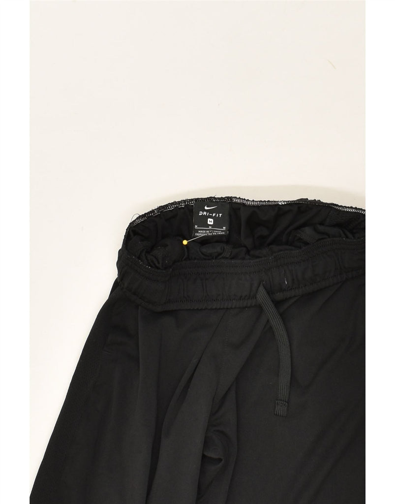 NIKE Boys Dri Fit Tracksuit Trousers 10-11 Years Medium Black Polyester | Vintage Nike | Thrift | Second-Hand Nike | Used Clothing | Messina Hembry 