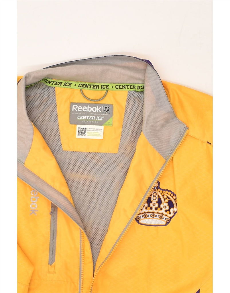 REEBOK Mens Tracksuit Top Jacket Medium Yellow Polyester | Vintage Reebok | Thrift | Second-Hand Reebok | Used Clothing | Messina Hembry 