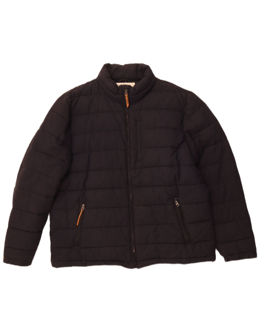 FAT FACE Mens Padded Jacket UK 44 2XL Black Cotton