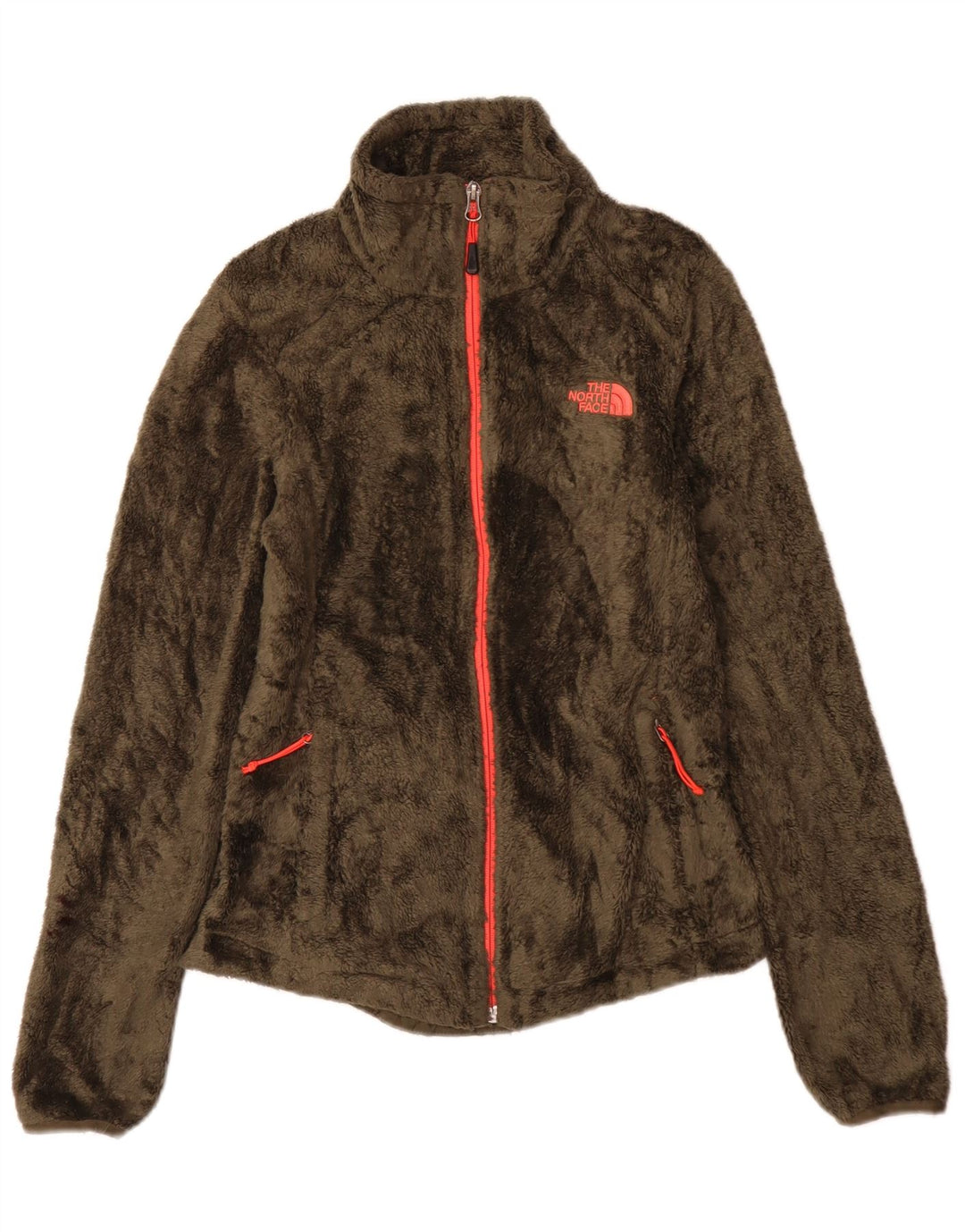 The North Face Womens Fleece Jacket UK 6 XS Khaki Polyester