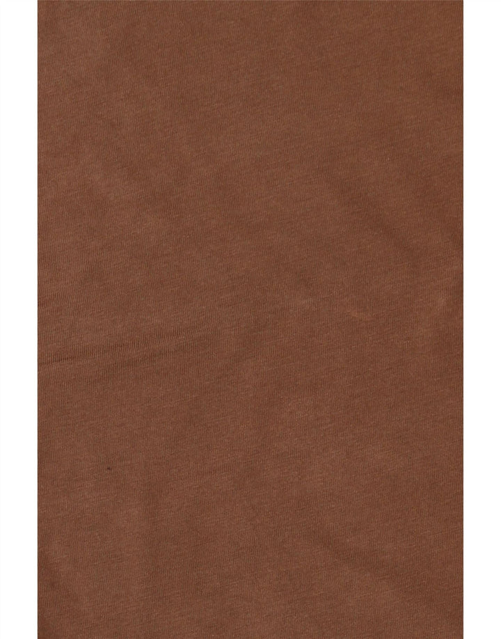 EDDIE BAUER Mens T-Shirt Top XL Brown Cotton