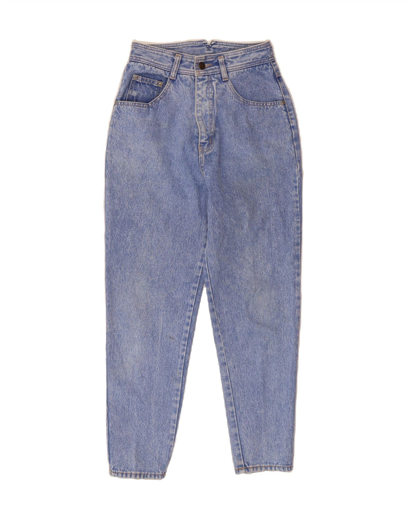 VINTAGE Womens High Rise Tapered Jeans W24 L26 Blue Vintage Vintage and Second-Hand Vintage from Messina Hembry 