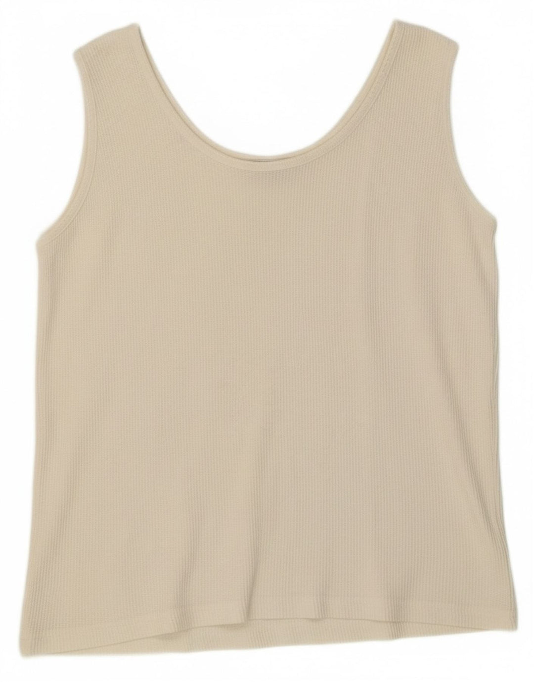 ST. BERNARD Womens Vest Top UK 14/16 Large Off White Cotton
