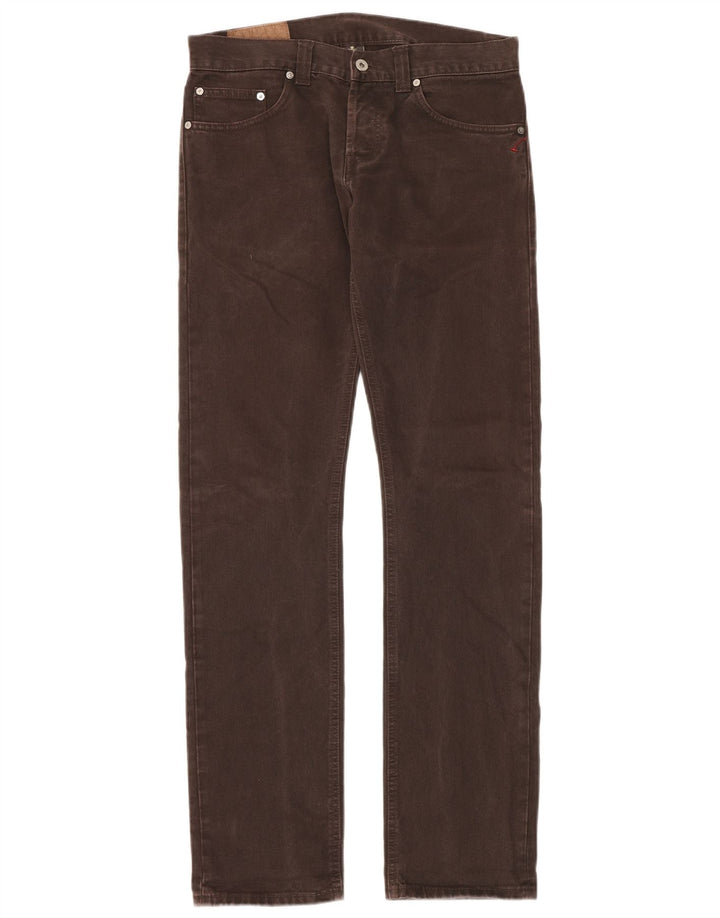 Dondup Mens Slim Jeans W31 L34 Brown Cotton