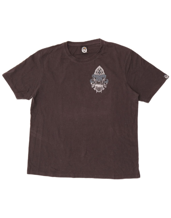 Scorpion Bay Mens Graphic T-Shirt Top XL Black Cotton