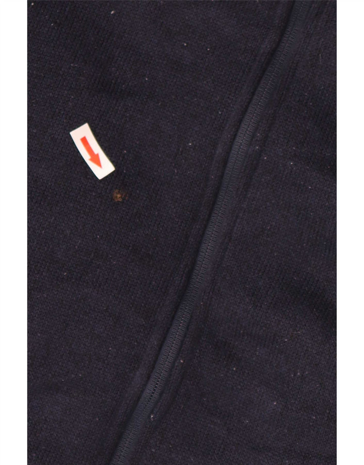 Marks & Spencer Mens Sherpa Tracksuit Top Jacket Medium Navy Blue Polyester