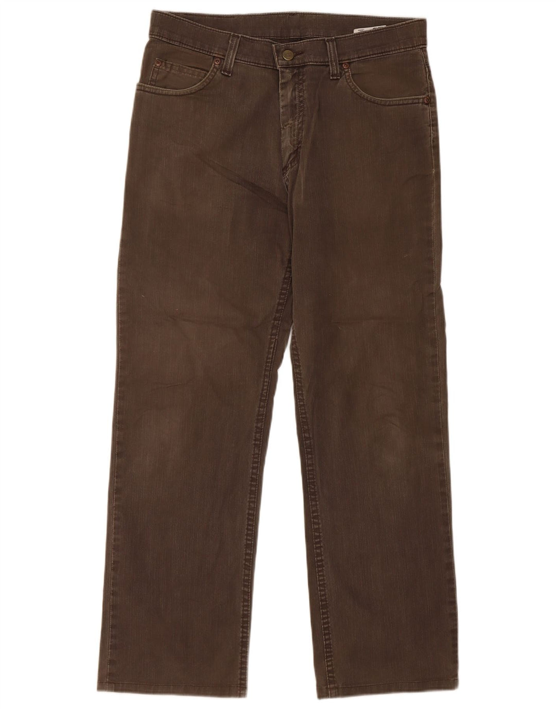 Lee Mens Straight Jeans W32 L29 Brown Cotton