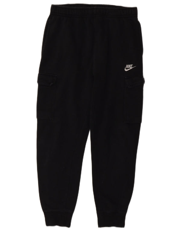 Nike Womens Cargo Tracksuit Trousers Joggers UK 10 Small  Black Cotton