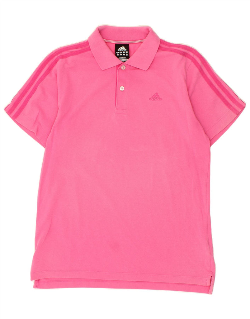 ADIDAS Mens Polo Shirt Small Pink Cotton Vintage Adidas and Second-Hand Adidas from Messina Hembry 