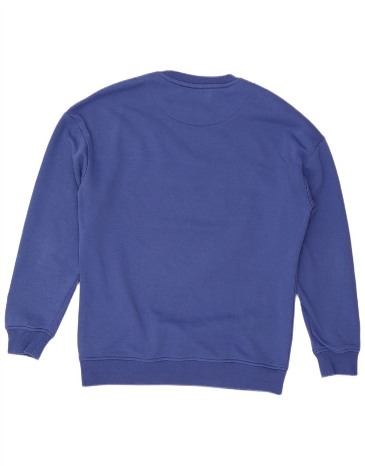 Starter Mens Graphic Sweatshirt Jumper Medium Blue Colourblock Cotton