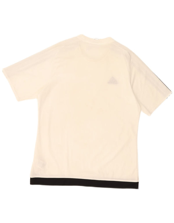 Adidas Mens Climalite T-Shirt Top Large White Polyester