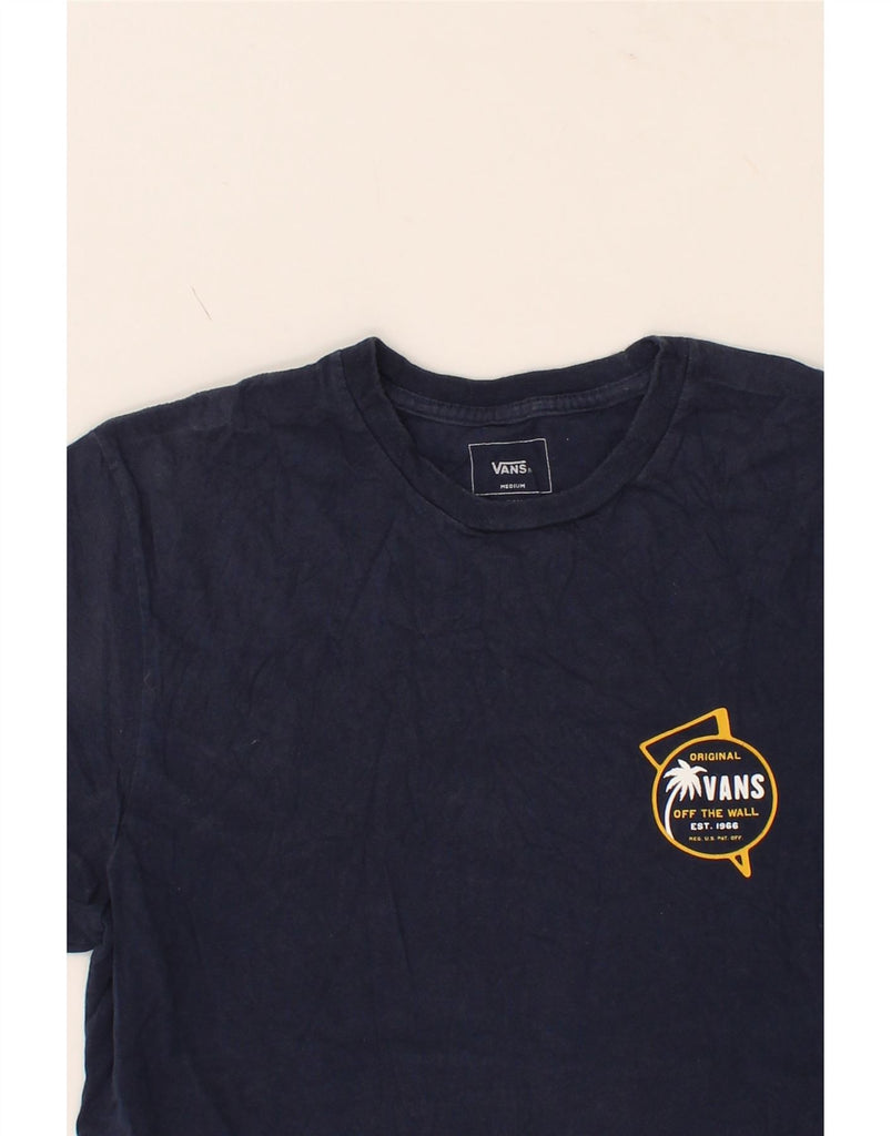 VANS Mens Graphic T-Shirt Top Medium Navy Blue Cotton Vintage Vans and Second-Hand Vans from Messina Hembry 
