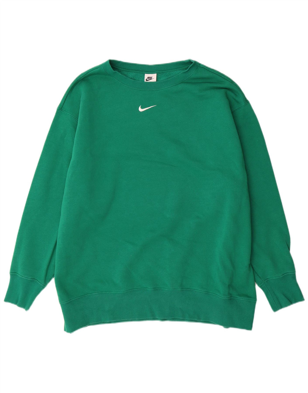 NIKE Mens Hoodie Jumper XL Green Cotton