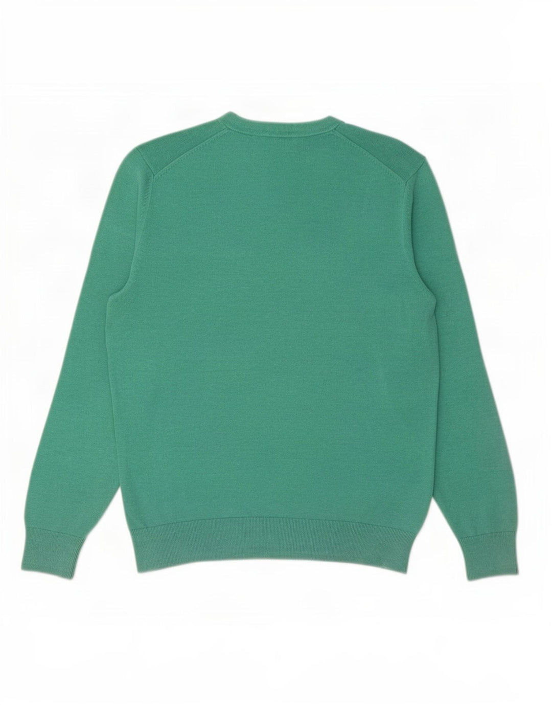 Gap Mens V-Neck Jumper Sweater Medium Green Cotton