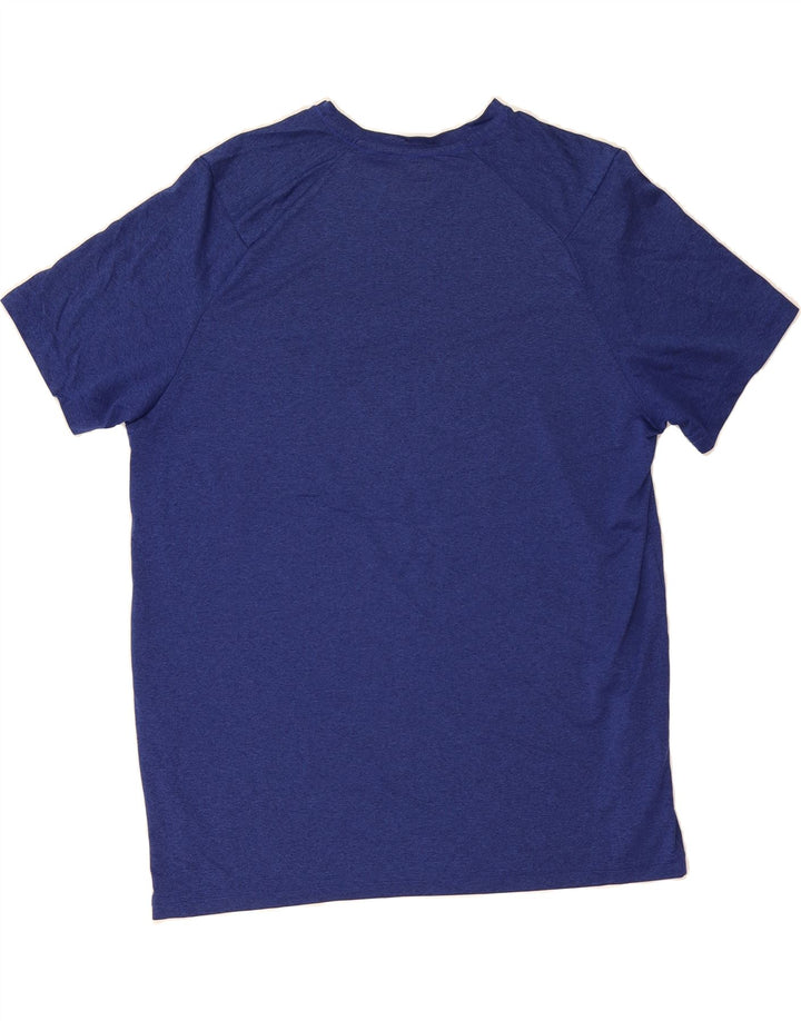 RUSSELL ATHLETIC Mens T-Shirt Top Large Blue Polyester Vintage Russell Athletic and Second-Hand Russell Athletic from Messina Hembry 