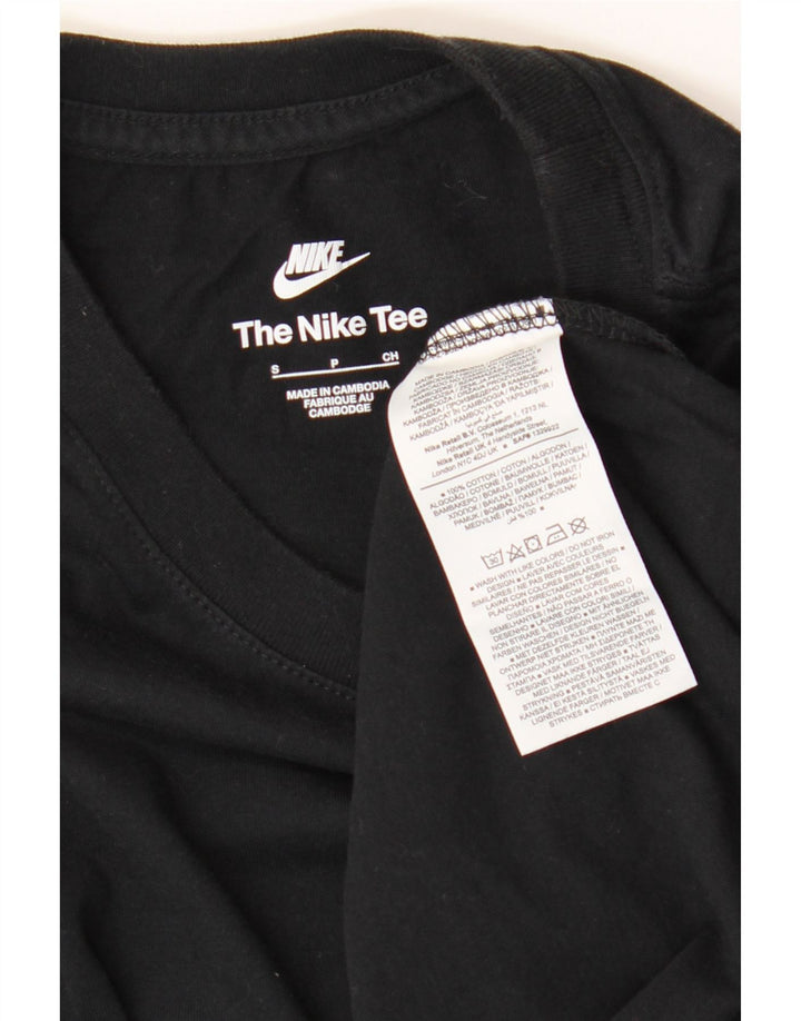 Nike Mens T-Shirt Top Small Black Cotton