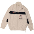 Lotto Mens Graphic Tracksuit Top Jacket XL White Colourblock Polyester