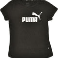 PUMA Womens Graphic T-Shirt Top UK 12 Medium Black Cotton | Vintage Puma | Thrift | Second-Hand Puma | Used Clothing | Messina Hembry 