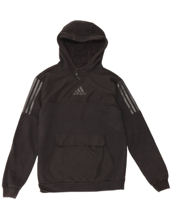 Adidas Mens Hoodie Jumper Small Black Cotton