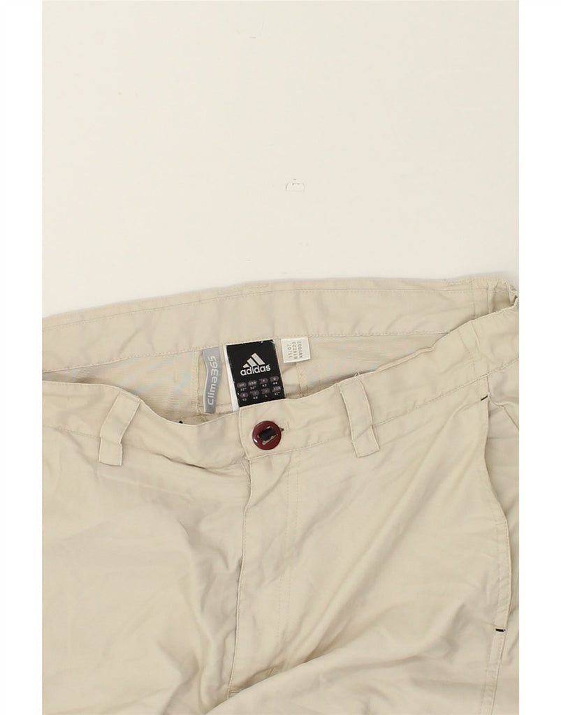 ADIDAS Mens Clima 365 Cargo Shorts W32 Medium Beige Polyester | Vintage Adidas | Thrift | Second-Hand Adidas | Used Clothing | Messina Hembry 
