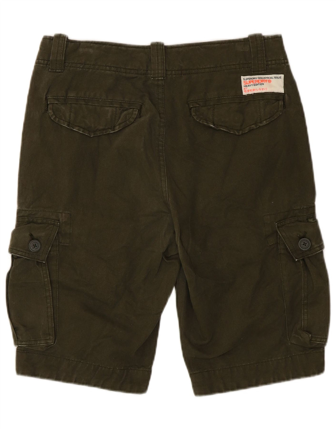 Superdry Mens Cargo Shorts Small W29 Khaki Cotton