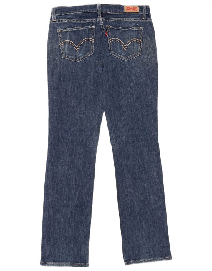 Levi's Womens 524 Straight Jeans W29 L32 Blue Cotton