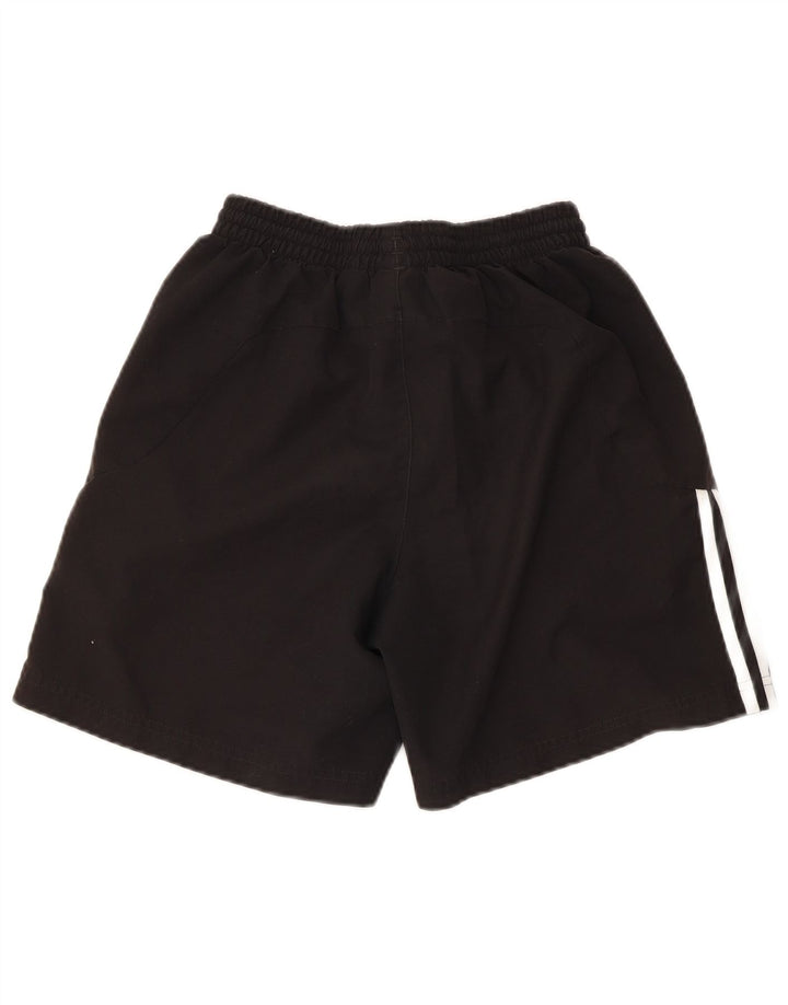 Adidas Womens Sport Shorts UK 12 Medium  Black Colourblock Polyester
