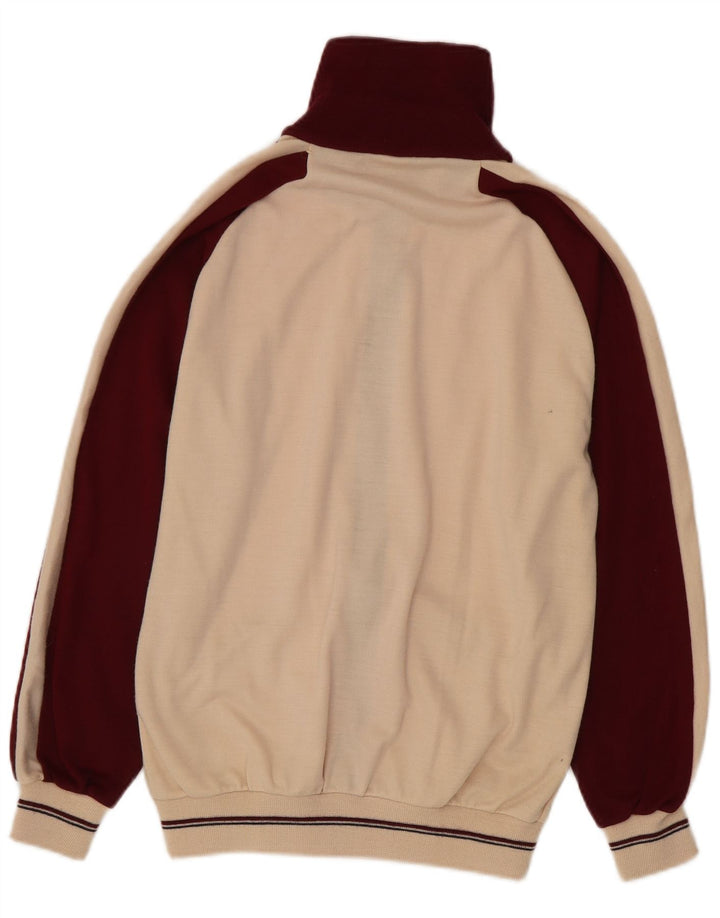 Vintage Womens Full Tracksuit EU 40 Medium Burgundy Colourblock Retro