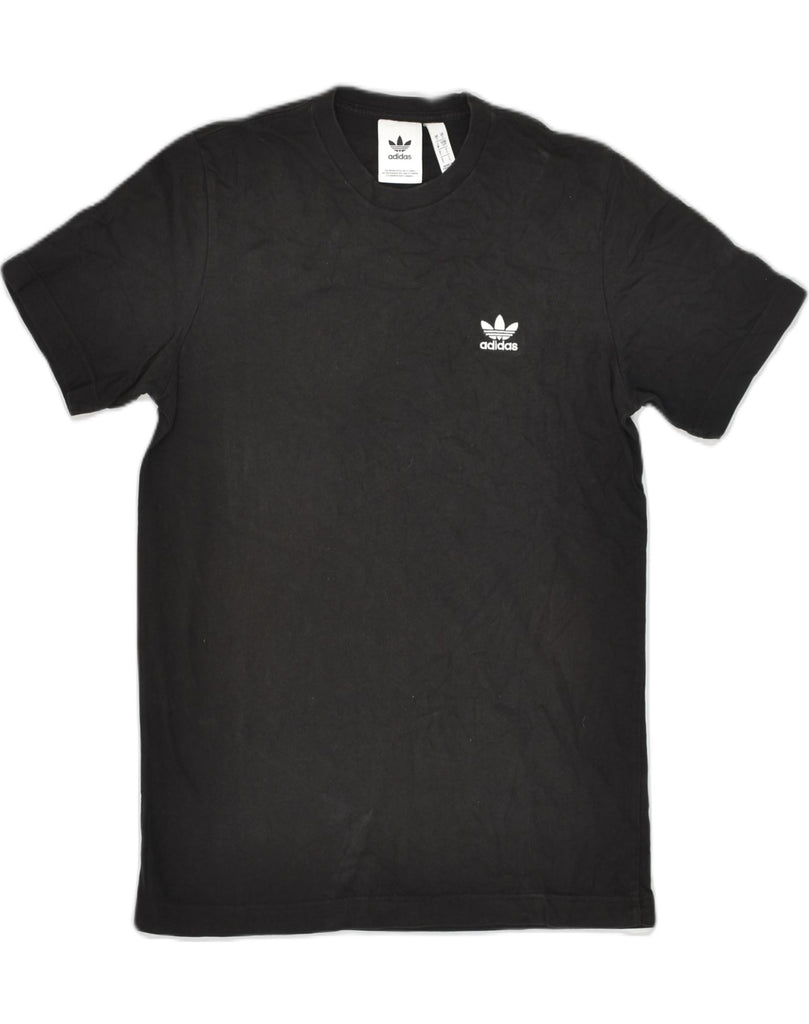 ADIDAS Mens T-Shirt Top Small Black Cotton | Vintage Adidas | Thrift | Second-Hand Adidas | Used Clothing | Messina Hembry 