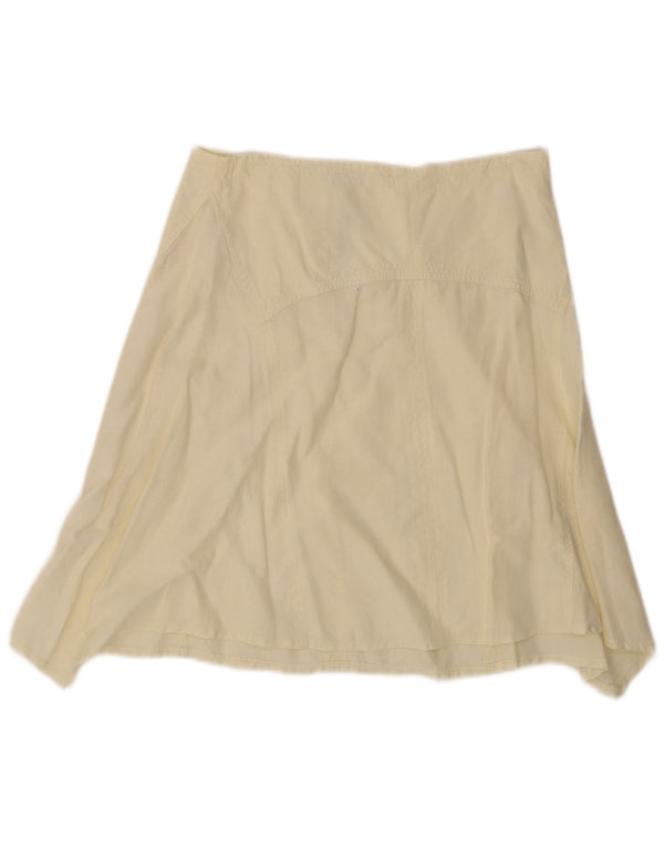 Sisley Womens Mini Asymmetrical Skirt W30 Medium Yellow
