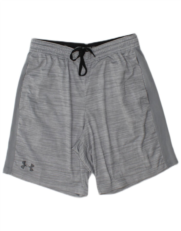 Under Armour Mens Heat Gear Sport Shorts Medium  Grey Flecked
