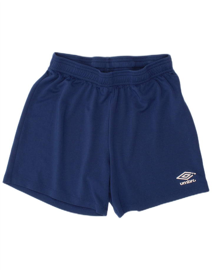 Umbro Boys Sport Shorts 11-12 Years Large Navy Blue Polyester