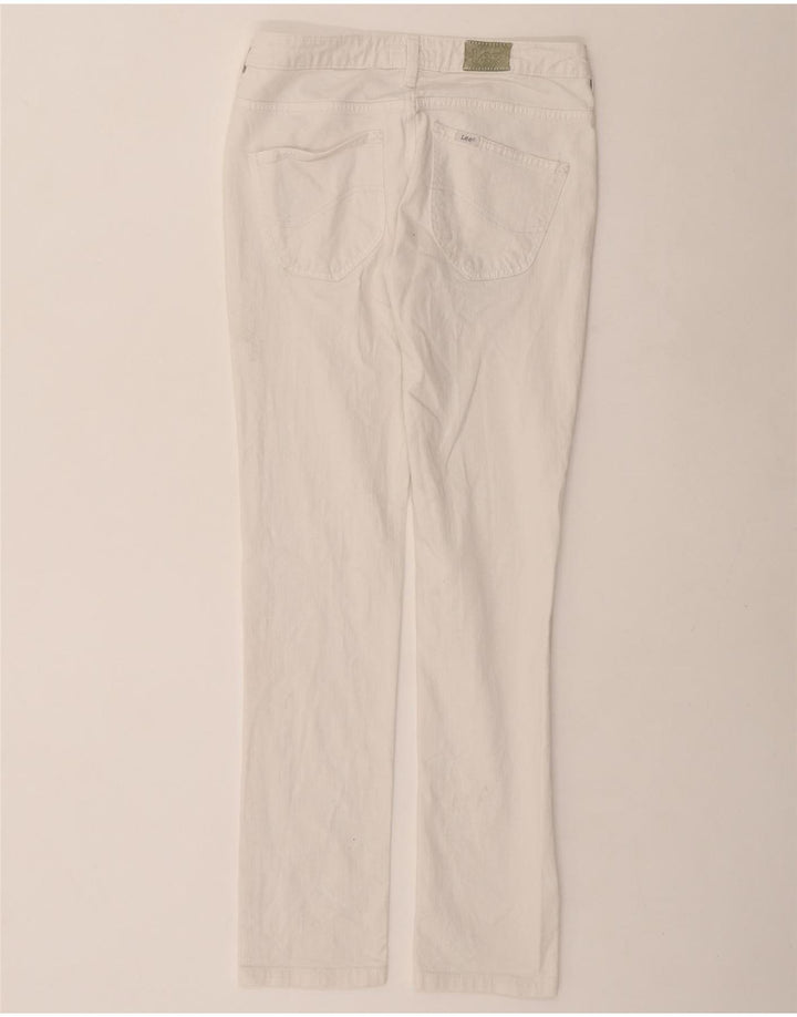 LEE Womens Norma Slim Jeans W29 L30 White Cotton