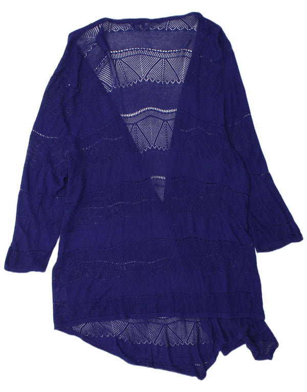 Marks & Spencer Womens Autograph Longline Cardigan Sweater UK 18 XL Purple