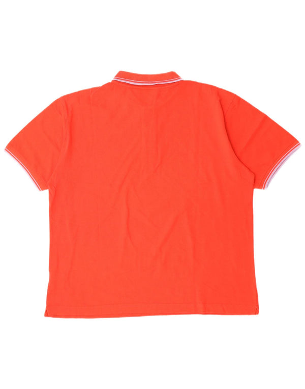 KAPPA Mens Polo Shirt Large Red Cotton