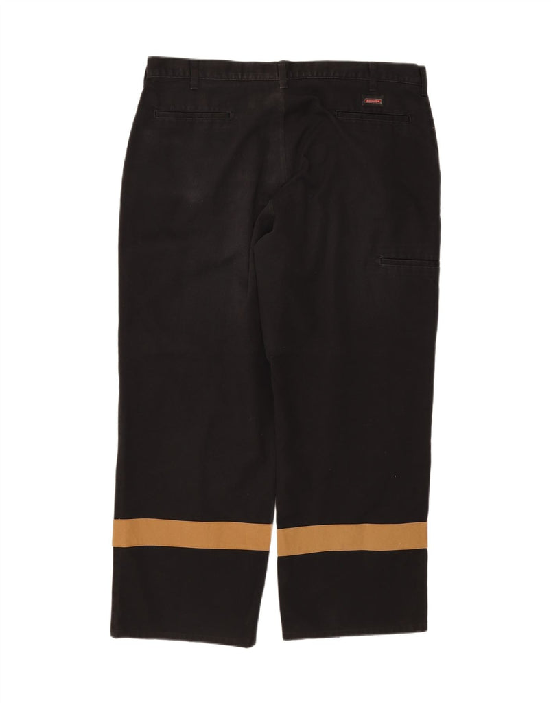 DICKIES Mens Straight Chino Trousers W42 L29 Black Colourblock Vintage Dickies and Second-Hand Dickies from Messina Hembry 